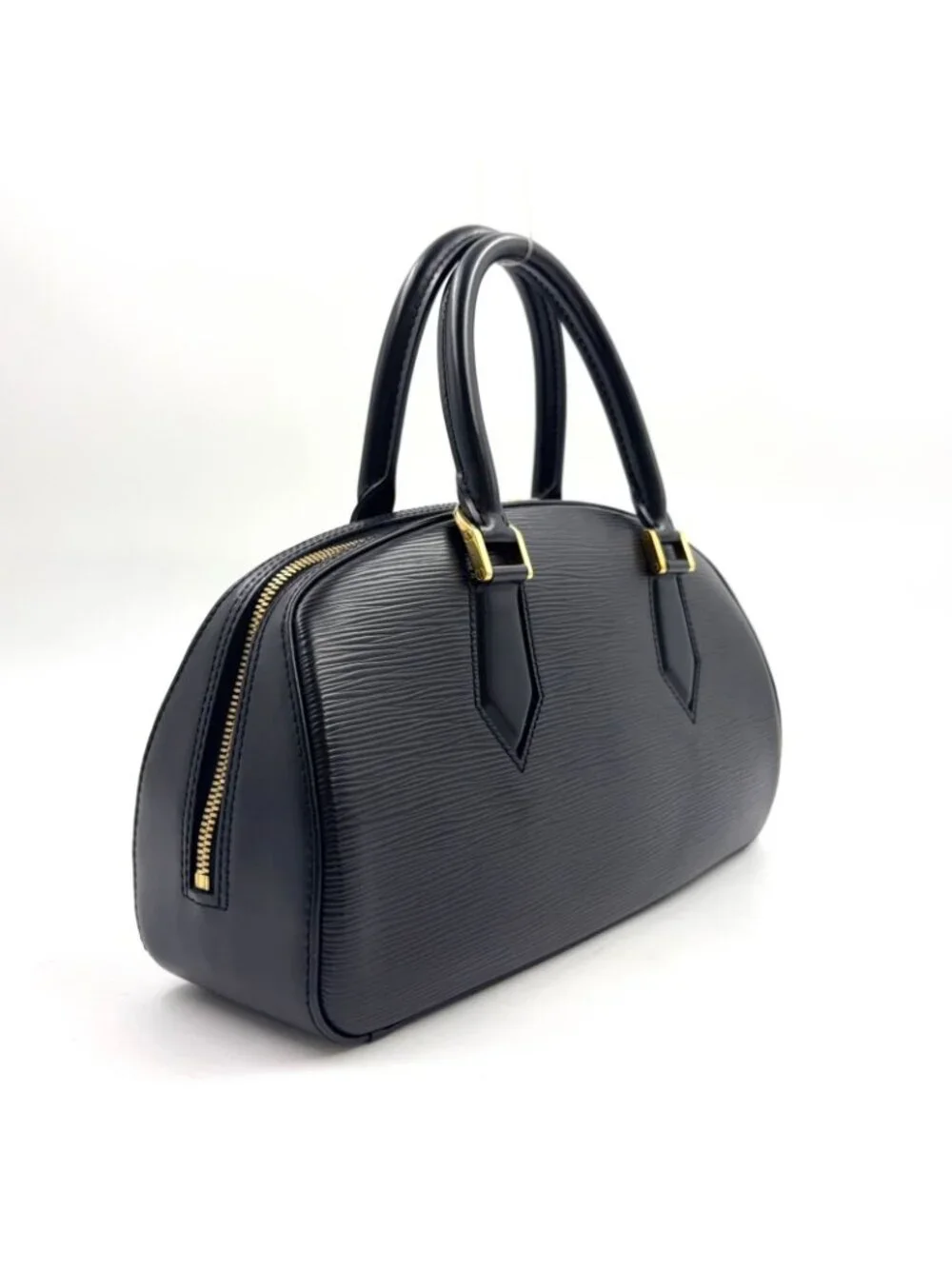 Louis Vuitton Jasmine Epi Noir Leather Black Handbag Gold